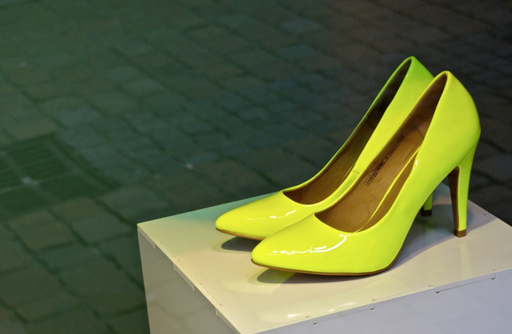 yellow shoes
